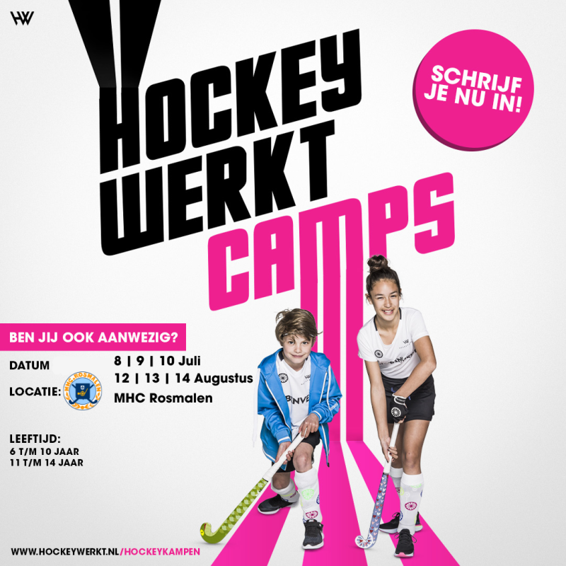 Schrijf je in voor hockeykamp op MHC Rosmalen Nieuws afbeelding
