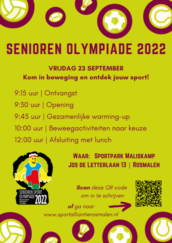 Senioren Olympiade op MHC Rosmalen: 23 september Nieuws afbeelding